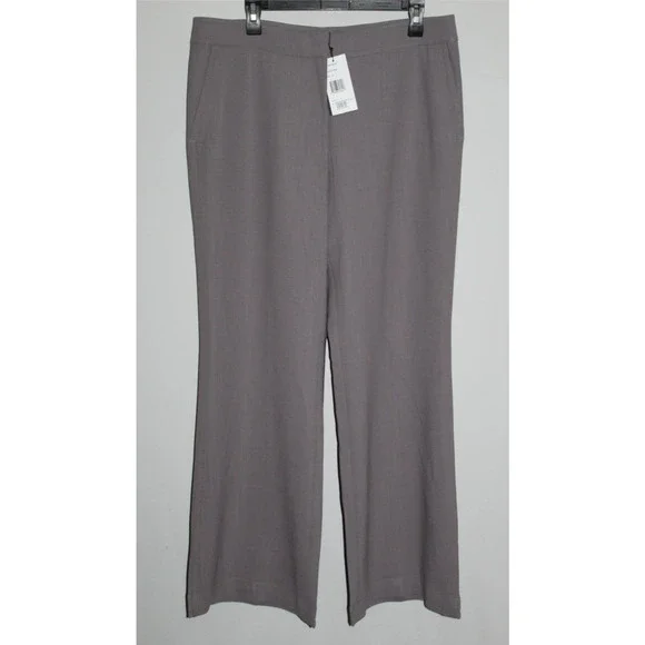 NWT Lafayette148 Trouser Wide Leg Pants Wool Blend Soapstone Size 14 H10126 - Picture 2 of 11